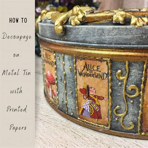 whats the best decoupage for fabric on metal|decoupage metal sheets.